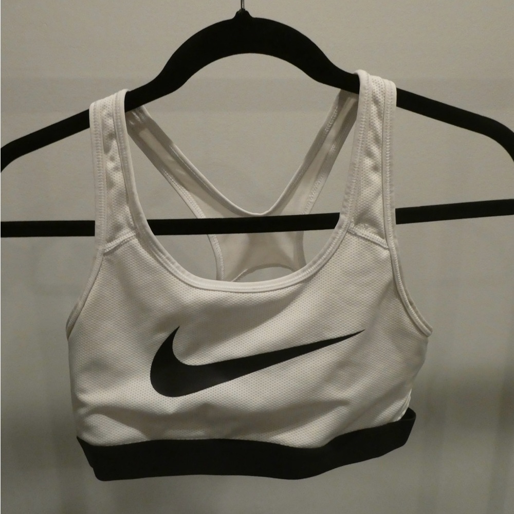 Nike Women's Black and White Sports Bra